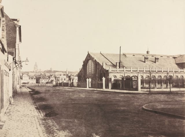 ブローニュ駅、1855 年。鉄とガラス、できたばかり。