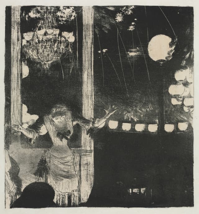 The singer is lit, the audience isn't. In the film I'd reverse it and never show the stage.