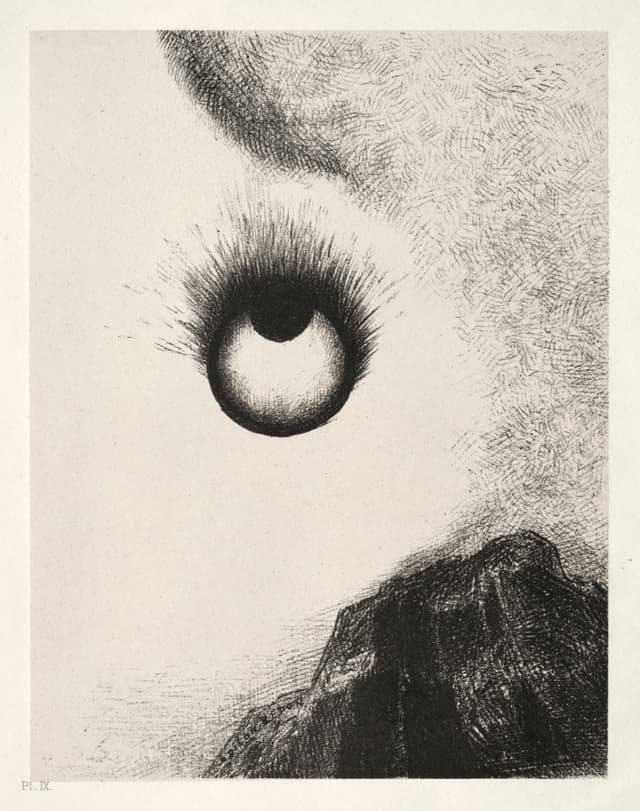 Redon: eyes everywhere. Brief for a piece about being watched. Or a lash brand. Same brief, honestly.