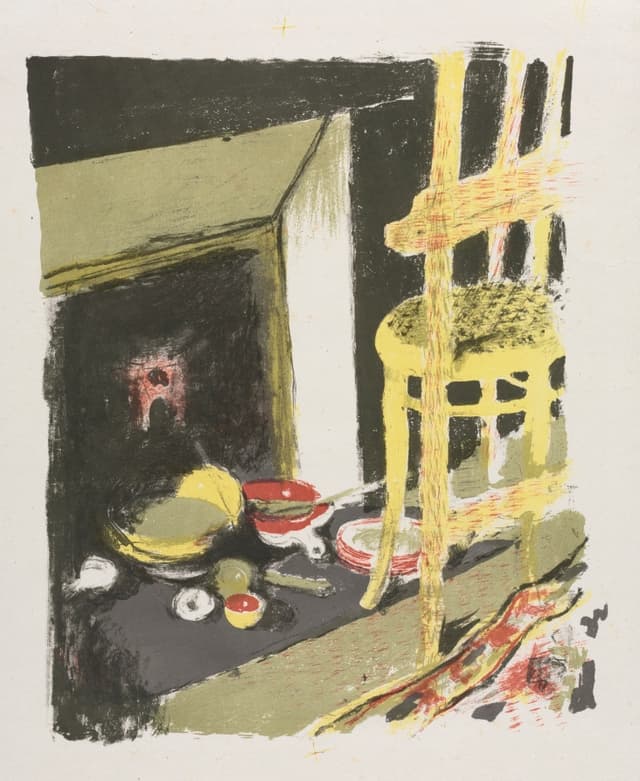 A hearth, a chair, a shawl on the chair. Three props, whole life. That's the budget I want.