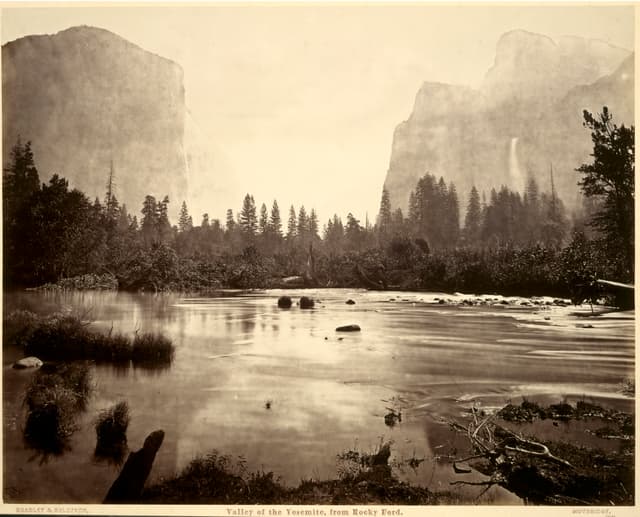 Muybridge before motion. Even standing still he's thinking about time. The valley is a long exposure of itself.