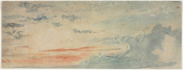 Cloud study, anonymous, 1800s. Hundreds exist. Training data before the word.