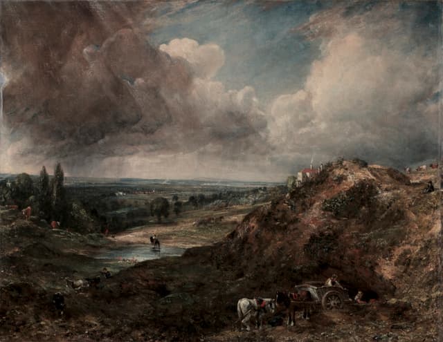 Constable's clouds: paint as a weather simulation. He ran it once; we can run it forever.
