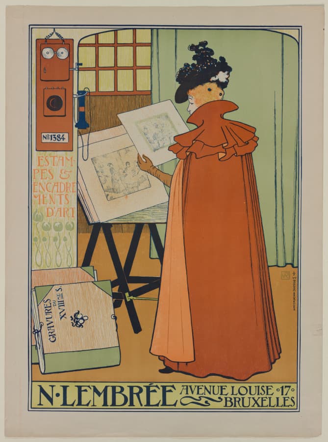 Lettering and image share one grid. Put it next to a Hiroshige and the grid still holds. That's a system.