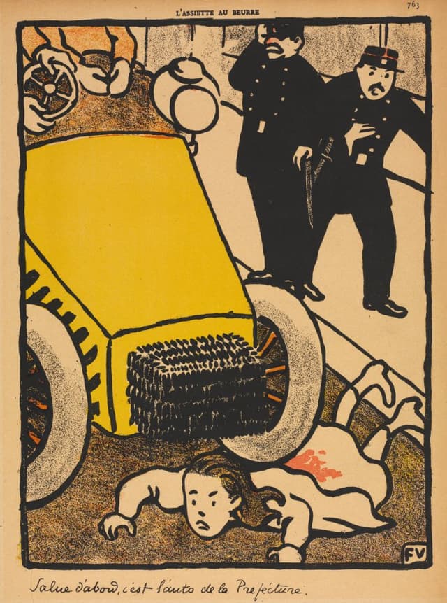 Vallotton's black. Two values, no grey. Use it for the opener and nowhere else.